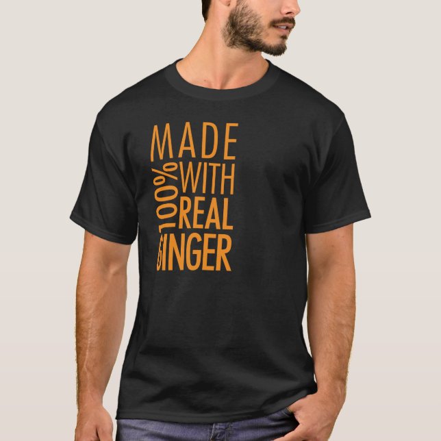 T-shirt Fait avec du gingembre (Devant)