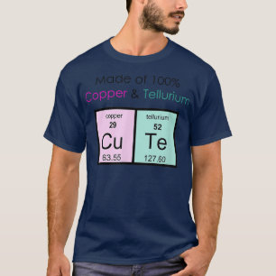 T-shirt Fait de 100 Cutetshirt Cuivre et Tellurium Cu Te