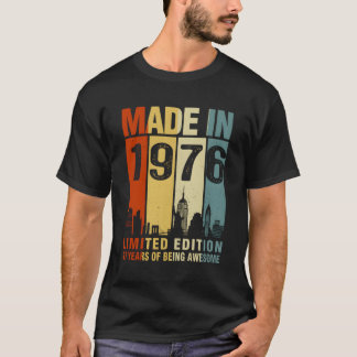 T-shirt Fait En 1976 47 Ans D'Être Étonnant