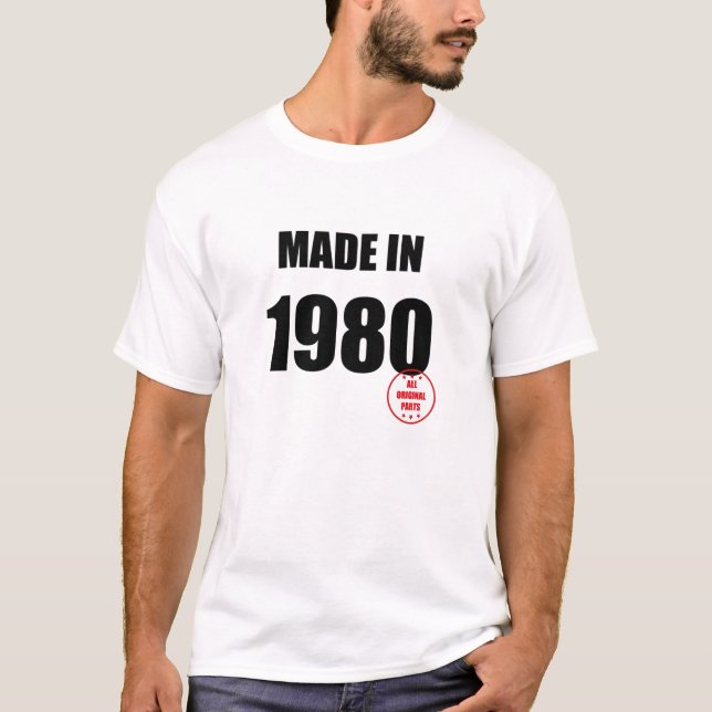 T-SHIRT FAIT EN 1980 (Devant)