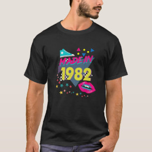 T-shirt Fait En 1982 40E Anniversaire 80S 90S 1990S 1980S 