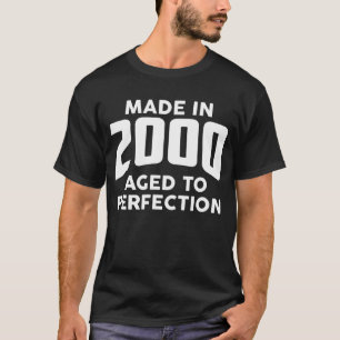 T-shirt Fait En 2000 Âgé À Perfection Birthday Gift Ide