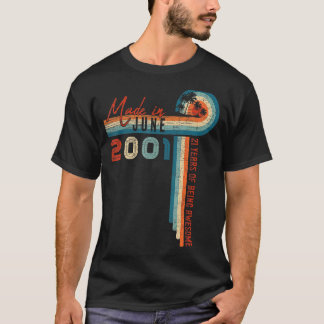 T-shirt Fait En Juin 2001 21 Anniversaire 21 Anniversaire 