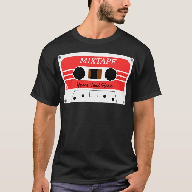 T-shirt fait sur commande de bande de mélange (Devant)