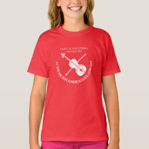T-shirt fait sur commande de concert d'orchestre