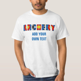 T-shirt fait sur commande de tir à l'arc