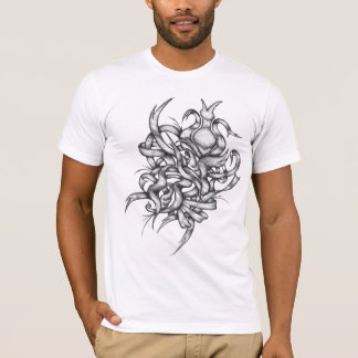 T-shirt fait sur commande graphique de rayure