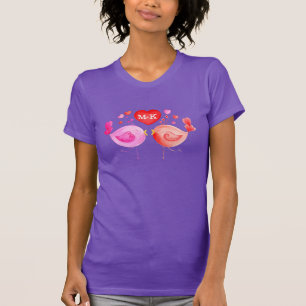 T-shirt fait sur commande peint d'art d'initiales
