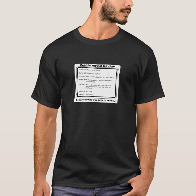 T-shirt faites attention qui vous parlez à en ligne (Devant)
