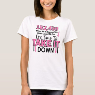T-shirt FAITES BAISSER LE Cancer DU Sein