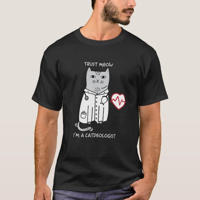 T-shirt Faites Confiance À Meow Je Suis Un Catéchiste Doct (Devant)