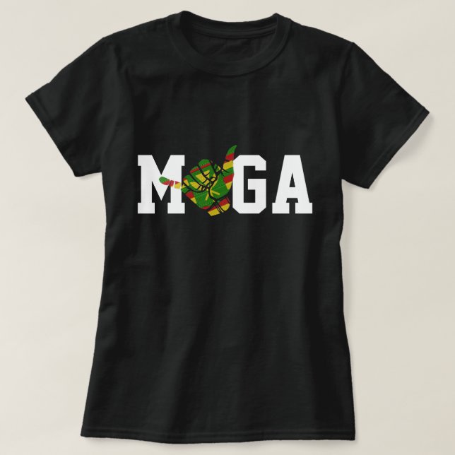 T-SHIRT FAITES DE NOUVEAU HHAWAII GRAND KANAKA SHAKA - JOU (Design devant)