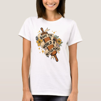 T-shirt Faites du monde un meilleur endroit pour cuisiner 