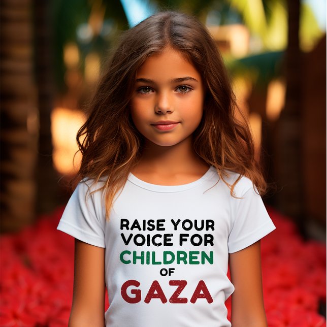 T-shirt Faites entendre votre voix pour les enfants de Gaz (Créateur téléchargé)