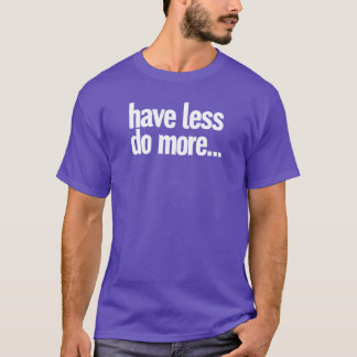 T-shirt faites faire moins plus