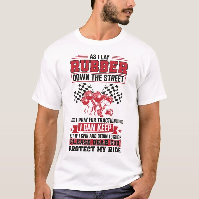 T-shirt Faites Glisser La Course Pendant Que Je Pose Du Ca (Devant)