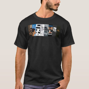 T-shirt Faites glisser les couvertures d'albums minimales 