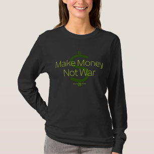 T-shirt Faites la guerre d'argent pas