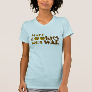 T-shirt Faites la guerre de biscuits pas