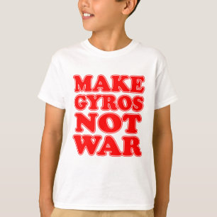T-shirt Faites la guerre de compas gyroscopiques pas