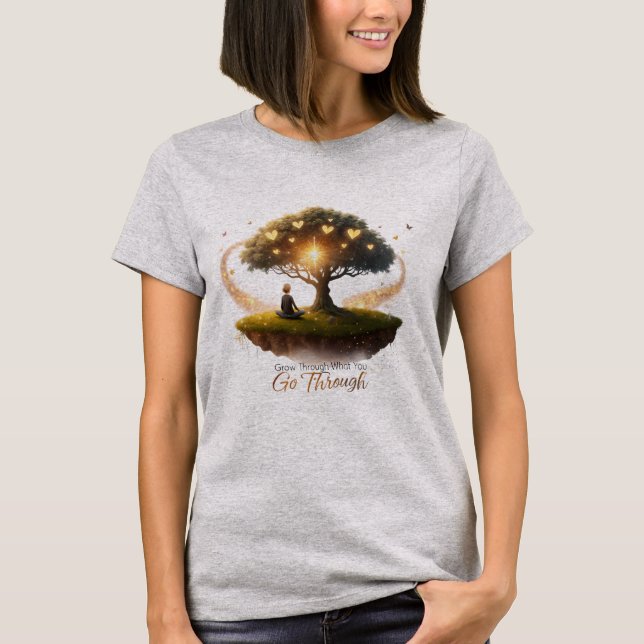 T-shirt Faites le tour de ce que vous traversez - Inspirat (Devant)
