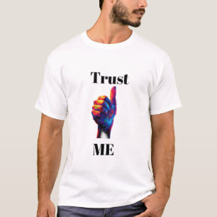 T-shirt "Faites-moi confiance" coloré Gesture à la