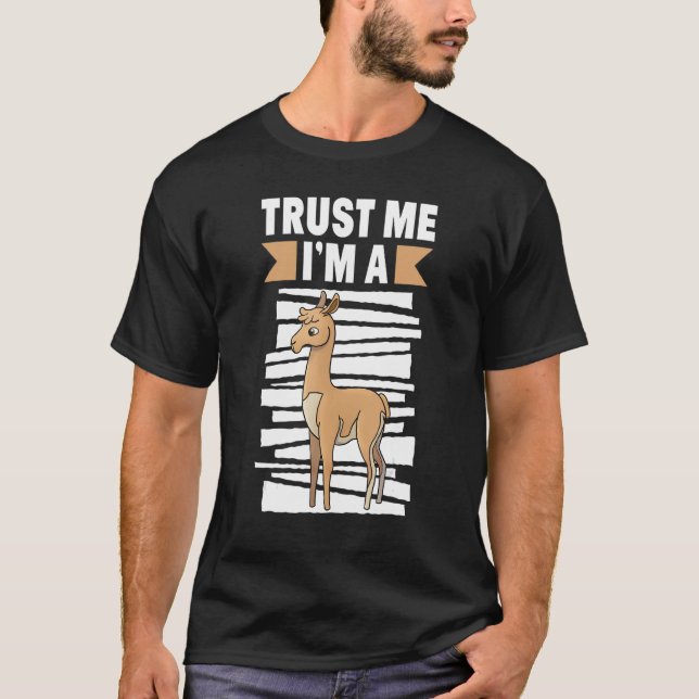 T-shirt Faites-moi confiance I'm A Vicuna Alpaca (Devant)