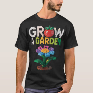 T-shirt Faites Pousser Un Jardin Bonbon Fruit Gamer Bloc D