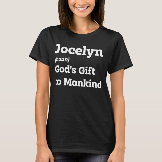 T-shirt Faites Sourire Jocelyn Avec Cette Drôle Définition (Devant)