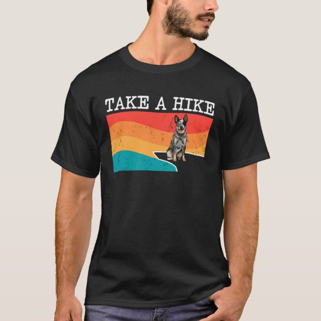 T-shirt Faites Une Randonnée Australienne Chien De Bataill (Devant)