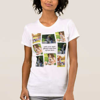 T-shirt Faites votre propre collage photo et texte