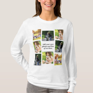 T-shirt Faites votre propre collage photo et texte