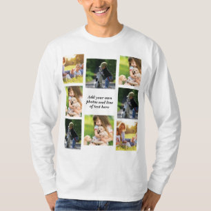 T-shirt Faites votre propre collage photo et texte