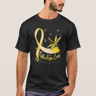 T-shirt Faith Hope Love Adenosarcoma Sensibilisation Drago