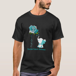 T-shirt Faith Hope Love Cancer de l'ovaire Sensibilisation