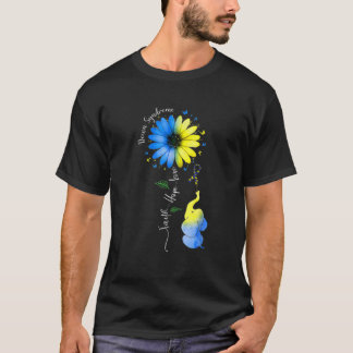 T-shirt Faith Hope Love Down Syndrome Sensibilisation Ruba