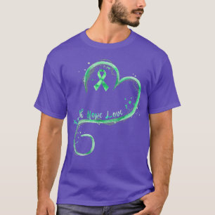 T-shirt Faith Hope Love Green Ribbon Mental Health Award