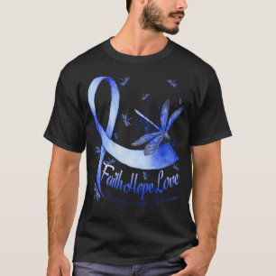 T-shirt Faith Hope Love Leucodystrophy Awareness Dragonfly