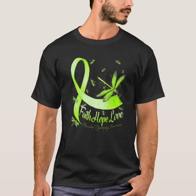 T-shirt Faith Hope Love Macular DegenerAwareness Dra (Devant)