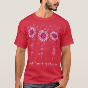 T-shirt Faith Hope Love Pink Ribbon Cancer du sein Prix