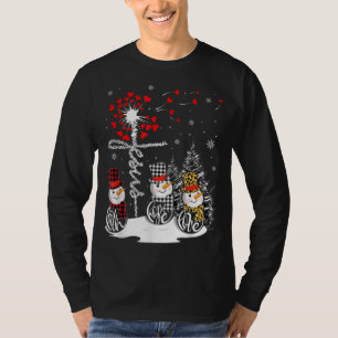 T-shirt Faith Hope Love Snowman Jesus Dandelion Christian