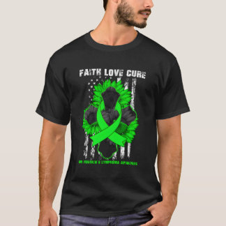 T-shirt Faith Love Cure Non-Hodgkin Lymphoma Christian C