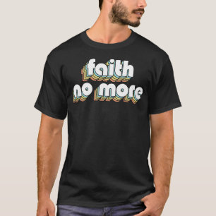 T-shirt Faith No More Retro Rainbow Typography style défra