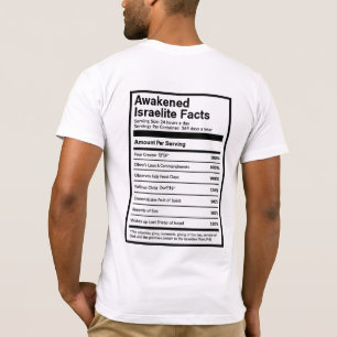 T-shirt Faits israélites réveillés (noir)