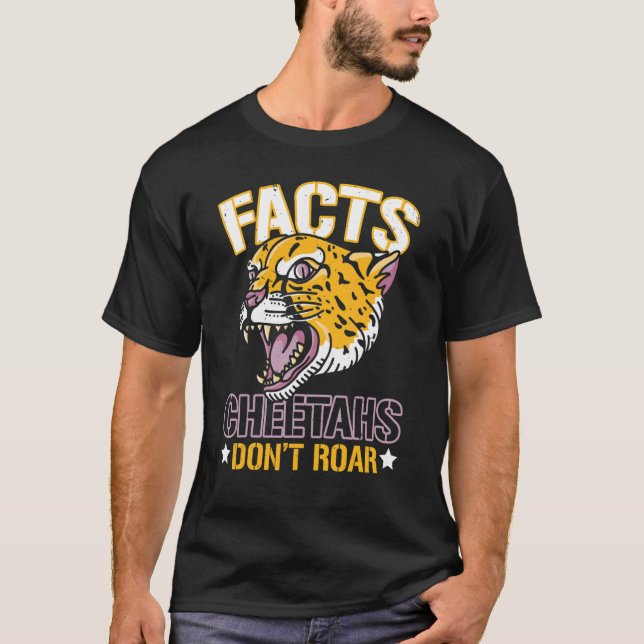 T-shirt Faits Les guépards ne ruinent pas la faune Zookeep (Devant)