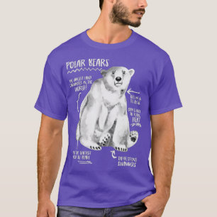 T-shirt Faits tendance de l'ours polaire