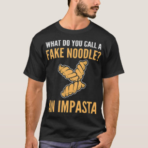 T-shirt Fake noodle Italian Chef custom birthday baked dop