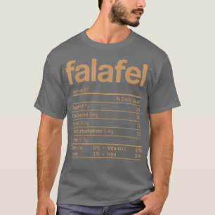 T-shirt Falafel Nutrition Facts Funny Thanksgiving