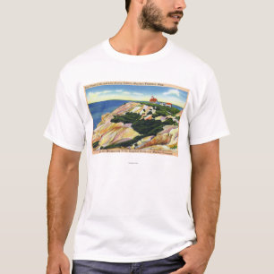 T-shirt Falaises principales gaies et vue de station de