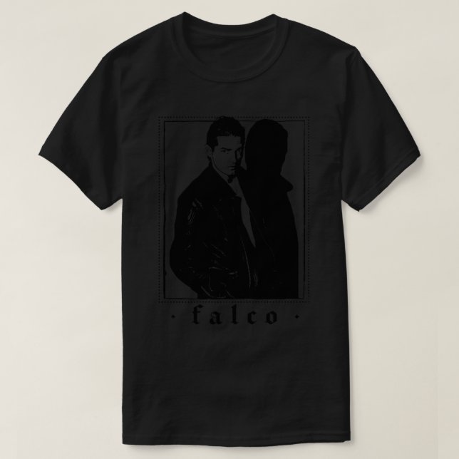 T-shirt Falco 80s Retro Design (Design devant)